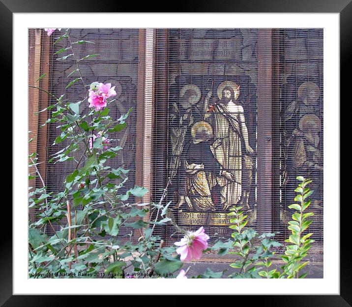 Church Yard Floral Framed Mounted Print by Natalie Bailey