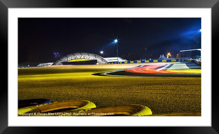 Dunlop Bridge at Le Mans Framed Mounted Print by Steven Else ARPS