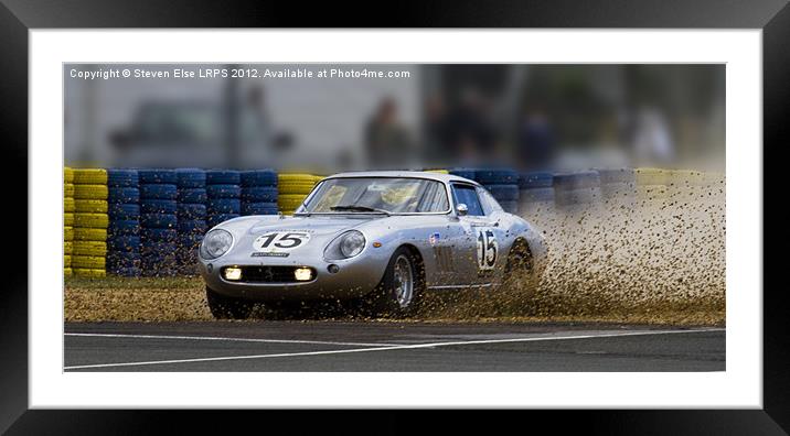 Ferrari in the gravel Framed Mounted Print by Steven Else ARPS