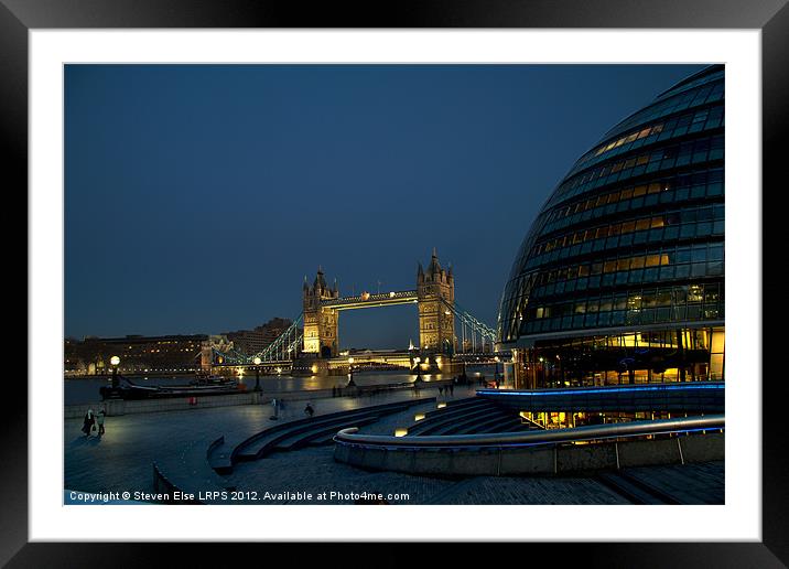 Tower Bridge Thames Framed Mounted Print by Steven Else ARPS