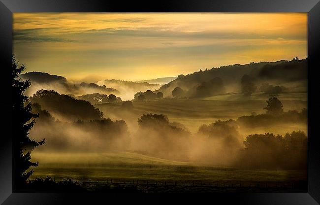 Early Morning in the Ardennes Framed Print by Steven Else ARPS