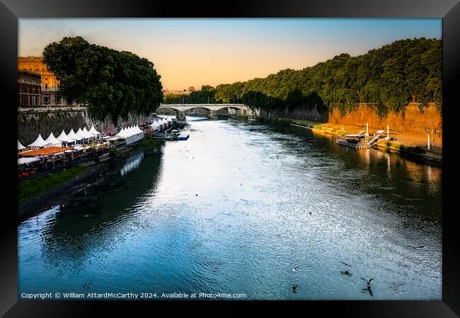 Tevere Framed Print by William AttardMcCarthy