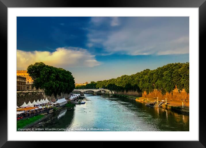 Sky Dance: Tiber Summer Serenity Framed Mounted Print by William AttardMcCarthy