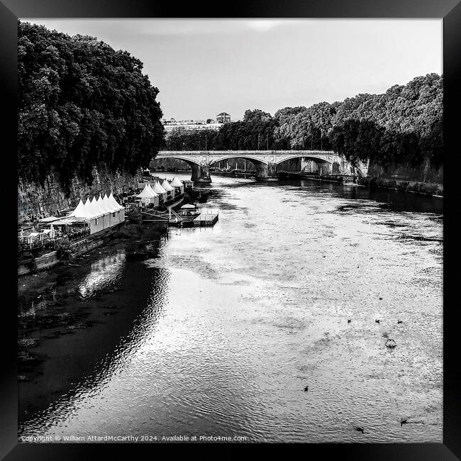 Serenade: Tiber Noir Framed Print by William AttardMcCarthy