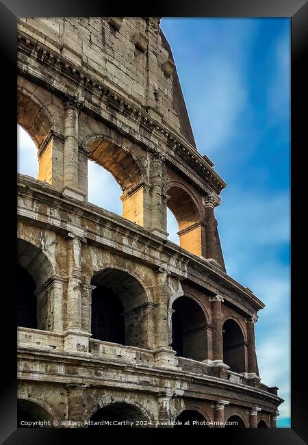 The Colosseum Framed Print by William AttardMcCarthy