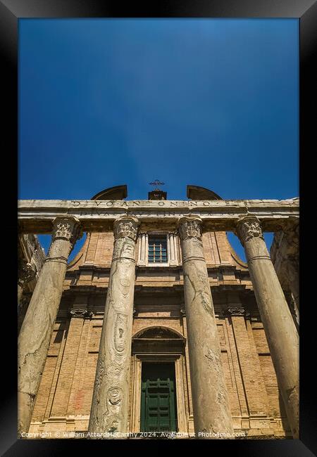 Temple Heights: Sacred Vistas Framed Print by William AttardMcCarthy