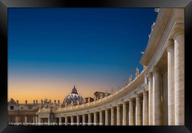 St. Peter's Square Framed Print by William AttardMcCarthy