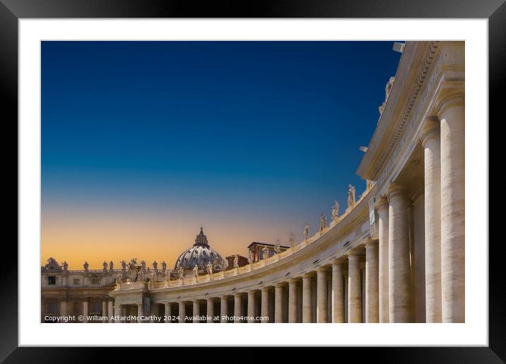 St. Peter's Square Framed Mounted Print by William AttardMcCarthy