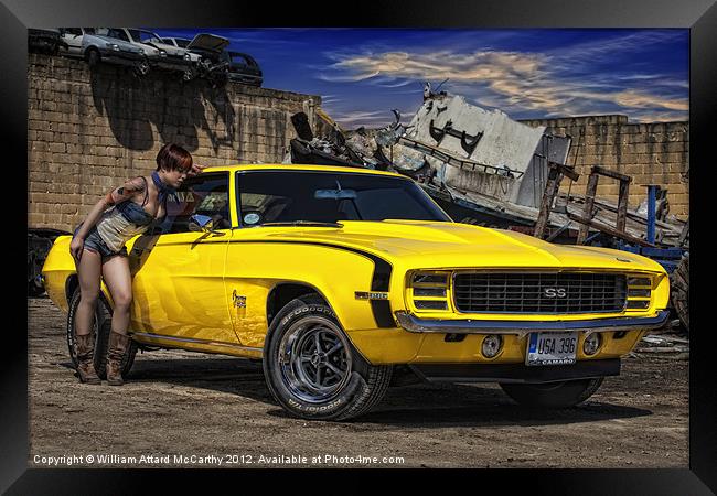 Yellow Muscle Framed Print by William AttardMcCarthy