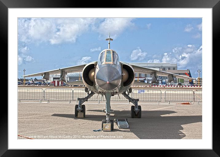 Libyan Air Force Mirage F1 Reg 502 Framed Mounted Print by William AttardMcCarthy