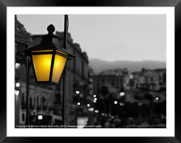 Medieval Lamp Framed Mounted Print by William AttardMcCarthy