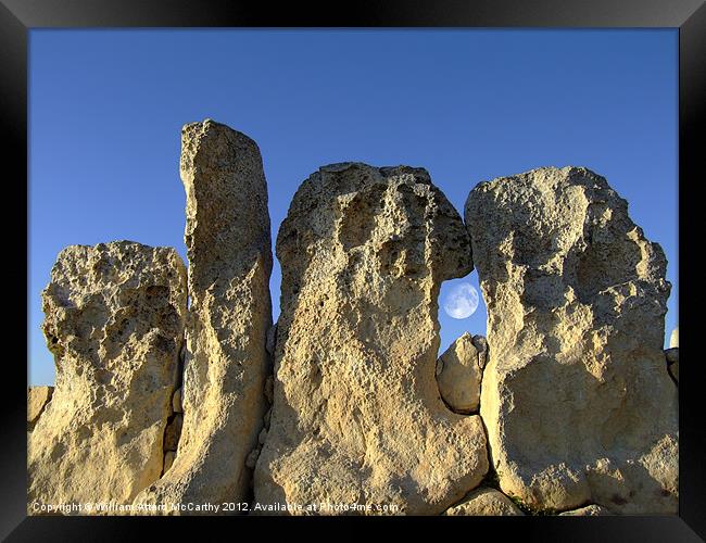 Neolithic Temple Framed Print by William AttardMcCarthy