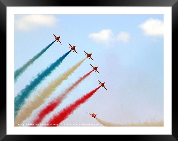 Red Arrows Framed Mounted Print by William AttardMcCarthy