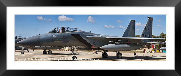 F-15 Eagle Framed Mounted Print by William AttardMcCarthy