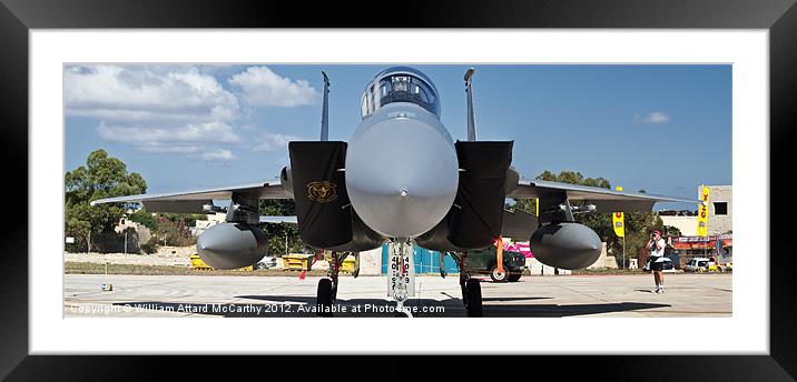 USAF F-15 Eagle Framed Mounted Print by William AttardMcCarthy