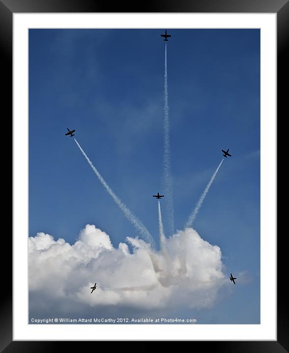Breitling Jet Team Framed Mounted Print by William AttardMcCarthy