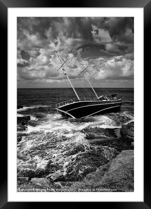 Beached Framed Mounted Print by William AttardMcCarthy