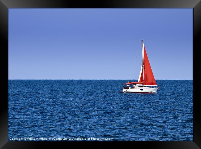 Yachting Framed Print by William AttardMcCarthy