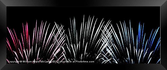 Fireworks Framed Print by William AttardMcCarthy