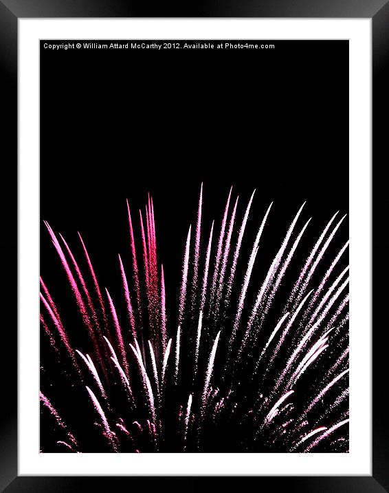 Fireworks Framed Mounted Print by William AttardMcCarthy