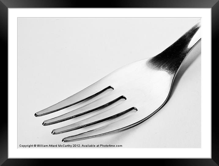 Fork Framed Mounted Print by William AttardMcCarthy