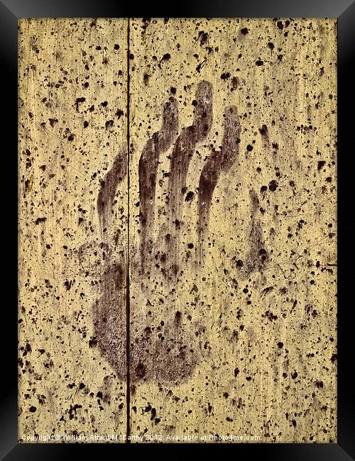 Handprint Framed Print by William AttardMcCarthy