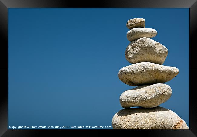 Stone Marker Framed Print by William AttardMcCarthy