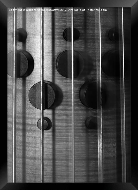 5 String Bass Framed Print by William AttardMcCarthy