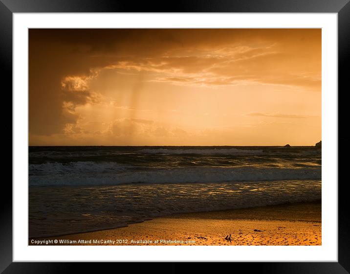 Dusk at Golden Bay Framed Mounted Print by William AttardMcCarthy