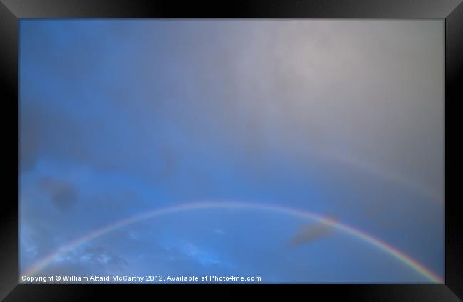 Full Rainbow at Golden Bay Framed Print by William AttardMcCarthy