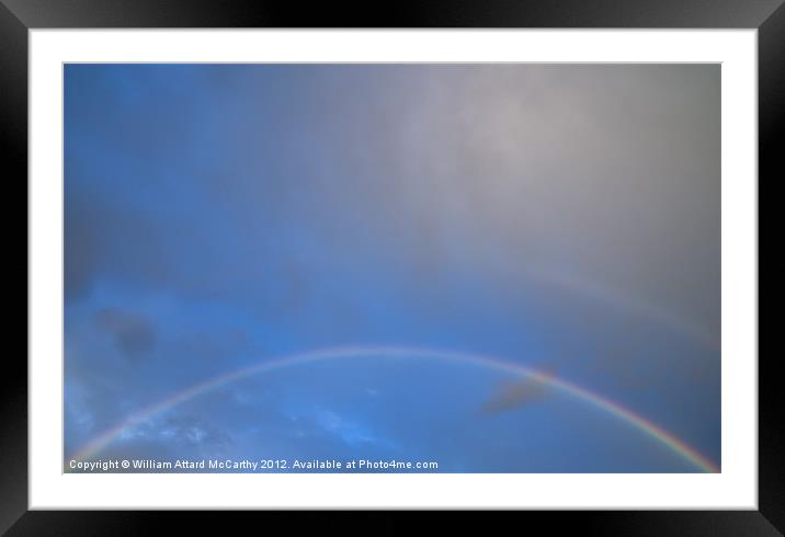 Full Rainbow at Golden Bay Framed Mounted Print by William AttardMcCarthy