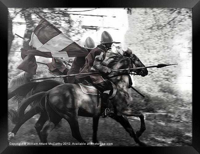 Knights of Malta on Horseback Framed Print by William AttardMcCarthy