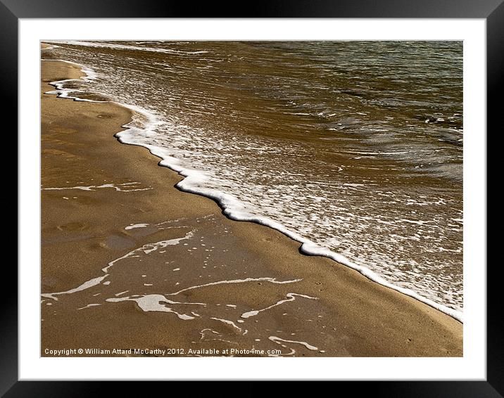 Tropical Beach Detail Framed Mounted Print by William AttardMcCarthy