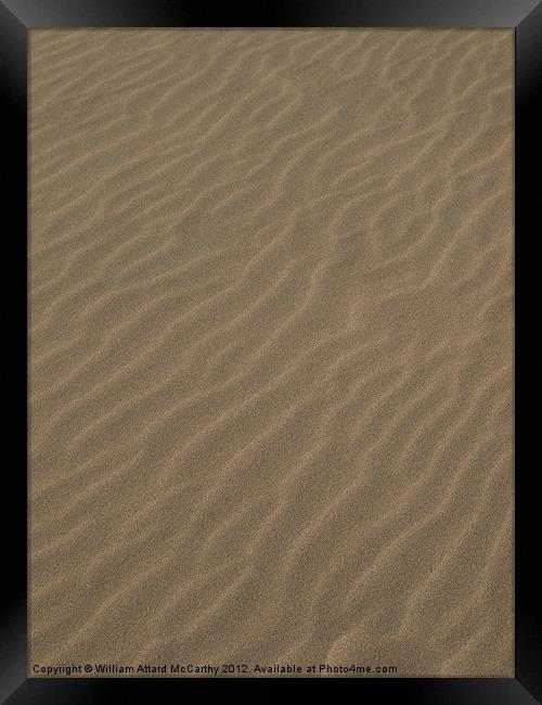 Sand Texture Framed Print by William AttardMcCarthy