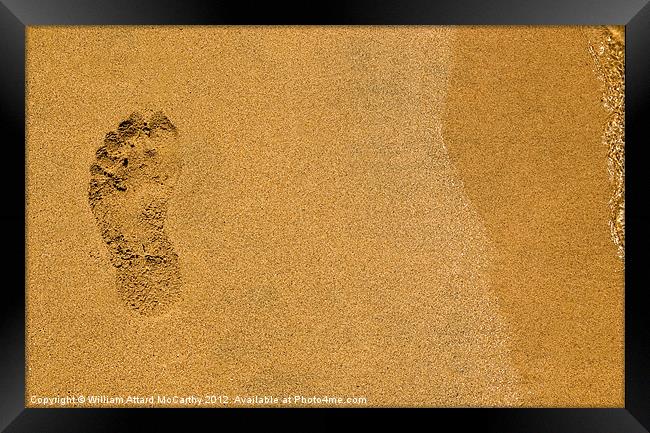 Sandprint Framed Print by William AttardMcCarthy