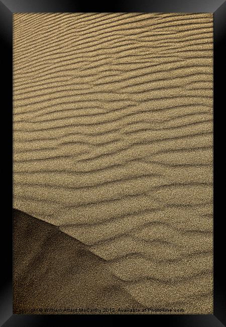 Dune Framed Print by William AttardMcCarthy