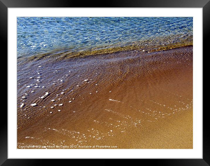 Beach Detail Framed Mounted Print by William AttardMcCarthy