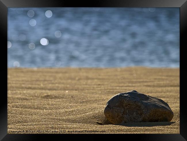 Sand and Stones Framed Print by William AttardMcCarthy