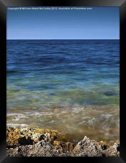 Rocky Reef Framed Print by William AttardMcCarthy