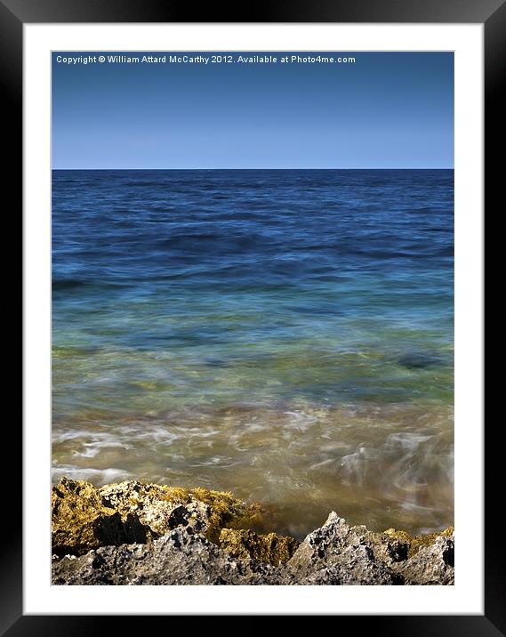 Rocky Reef Framed Mounted Print by William AttardMcCarthy