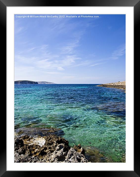 Tropical Beach Detail Framed Mounted Print by William AttardMcCarthy