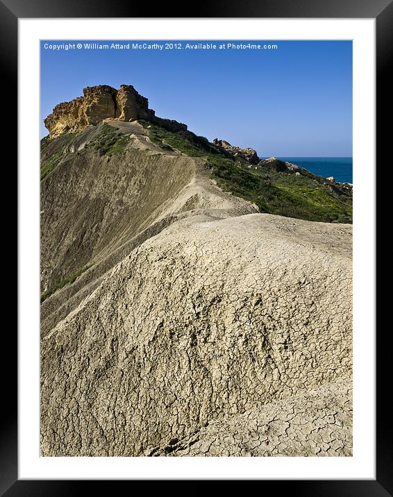 Clay Dunes Framed Mounted Print by William AttardMcCarthy