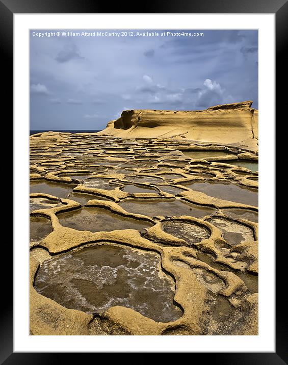 Saltpans Framed Mounted Print by William AttardMcCarthy