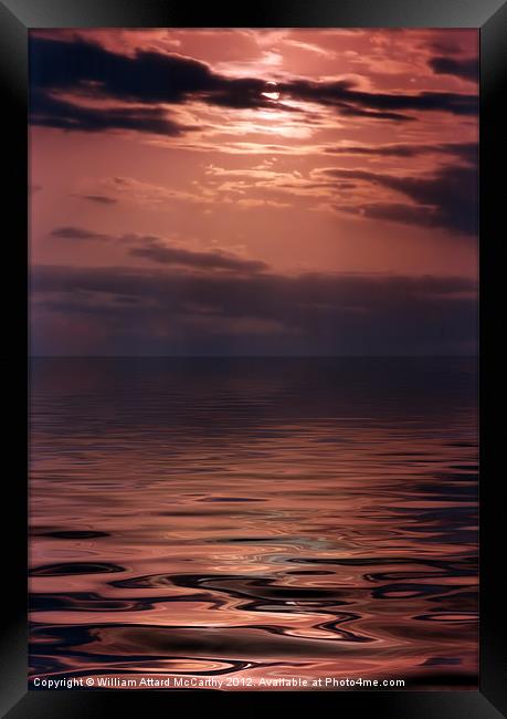 Sunset Framed Print by William AttardMcCarthy