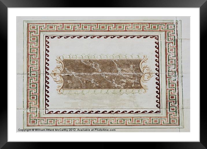 Roman Frame Framed Mounted Print by William AttardMcCarthy