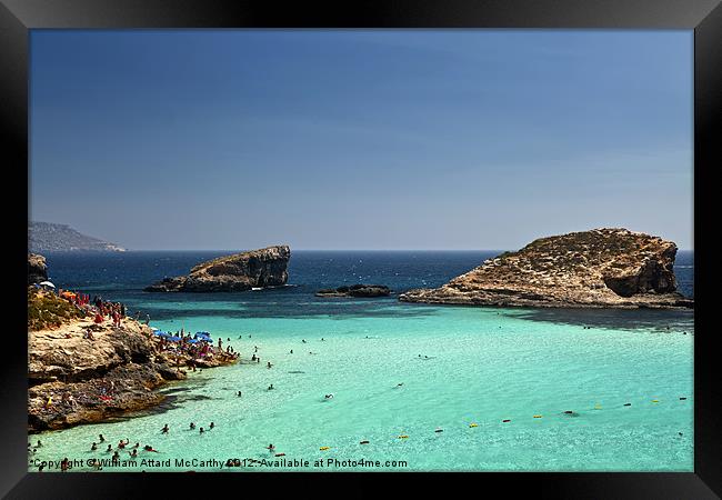 The Blue Lagoon Framed Print by William AttardMcCarthy