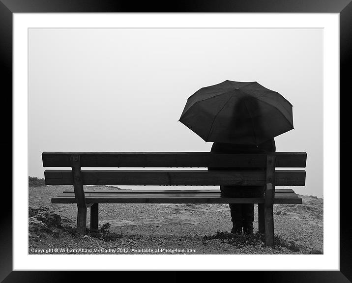 Raindrops Framed Mounted Print by William AttardMcCarthy