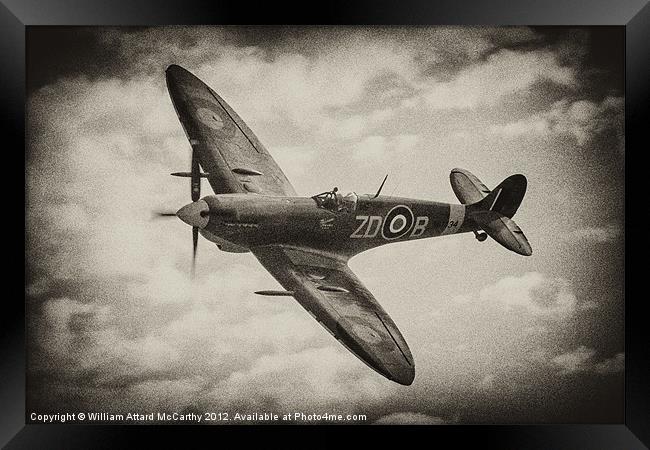 Supermarine Spitfire Framed Print by William AttardMcCarthy