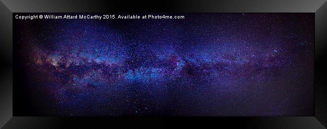 Milky Way Panorama Framed Print by William AttardMcCarthy