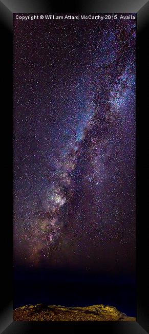Milky Way Framed Print by William AttardMcCarthy